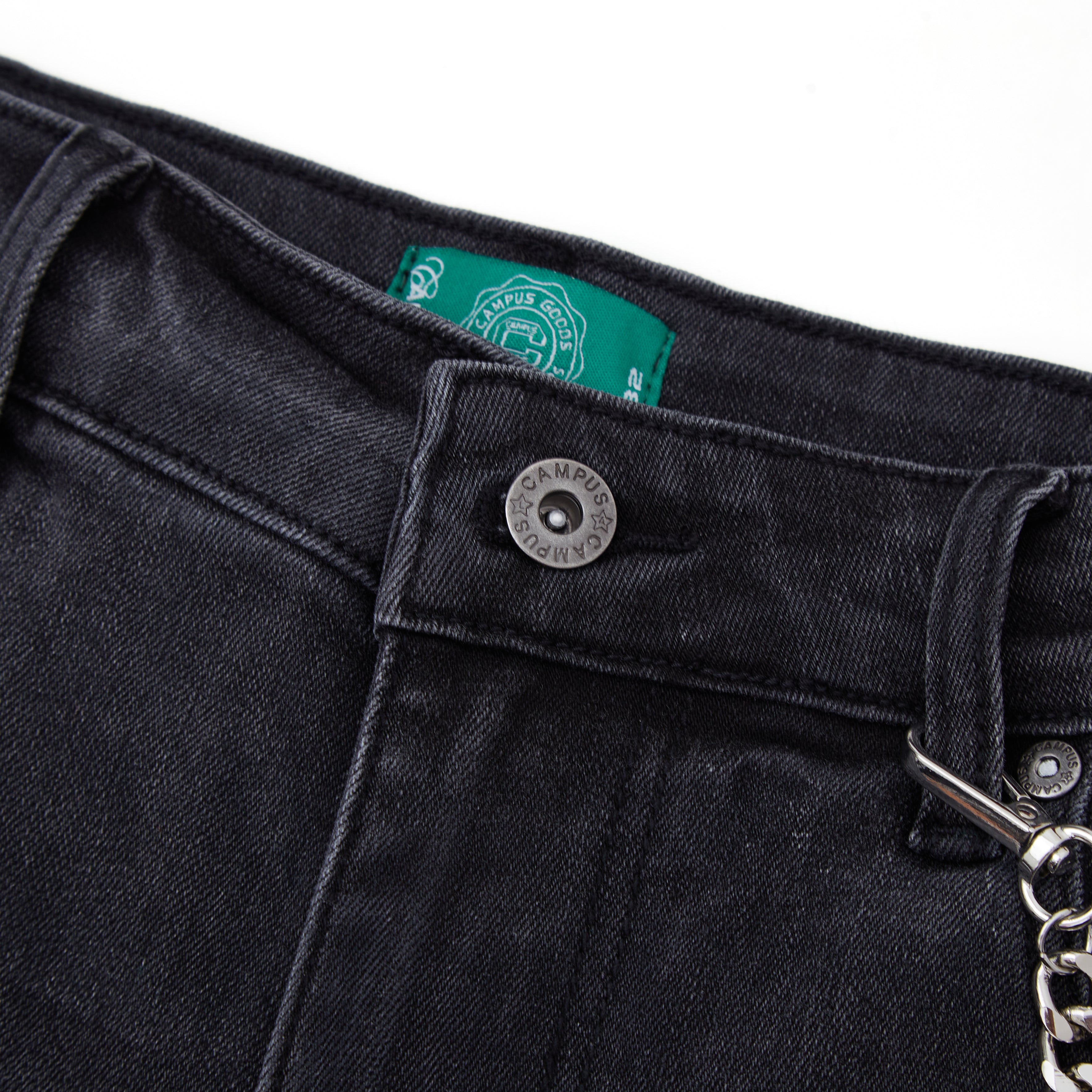 Motor Sports Denim Shorts - Washed Black